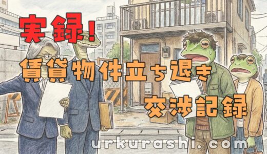 【実録！】賃貸物件立ち退き交渉記録